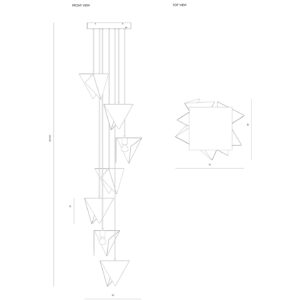 Żyrandol SPIRAL 7 biały LGH0791 - 11 - gie el