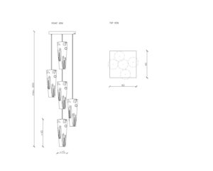 Żyrandol VOLCANO 5 LGH0717 - 1 - gie el