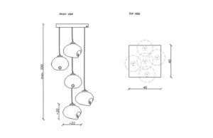Żyrandol MEDUSE 5 stardust LGH0703 - 9 - gie el