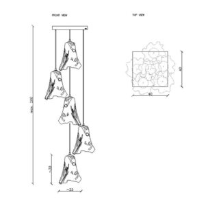 Żyrandol LAVA 5 LGH0714 - 7 - gie el