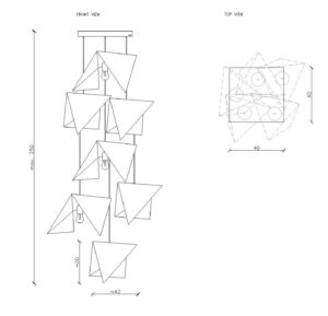 Żyrandol BIRD 7 biały LGH0741 - 2 - gie el