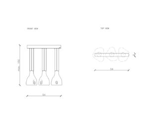 Żyrandol DROP 3 LGH0690 - 2 - gie el