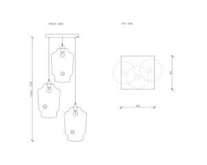 Żyrandol BEE 3 LGH0680 - 1 - gie el