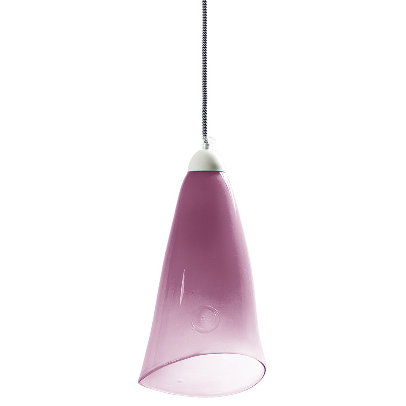Lampa wisząca szklana HORN różowa LGH0262 - 5 - gie el