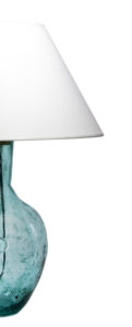 Lampa stołowa szklana turkusowa z abażurem RAFAELLO LGH0071 - 7 - gie el