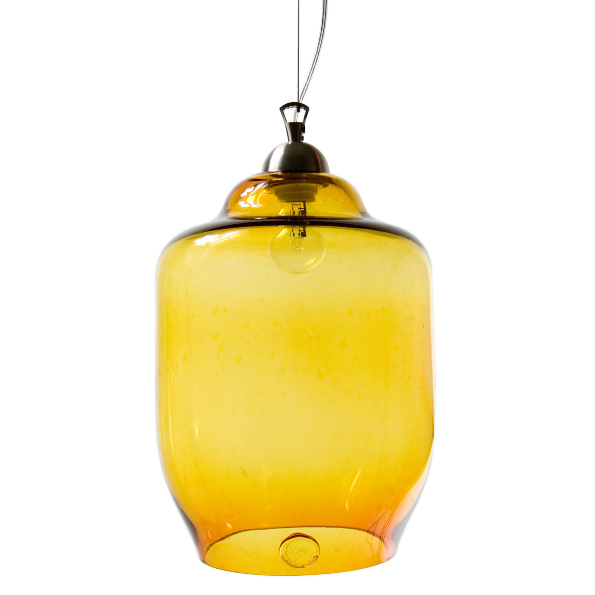 Lampa wisząca szklana BEE miodowa LGH0100 - gie el