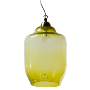 Lampa wisząca szklana BEE oliwkowa LGH0102 - gie el
