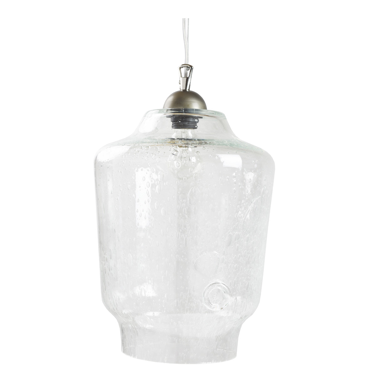 Lampa wisząca szklana BEE transparentna LGH0490 - gie el