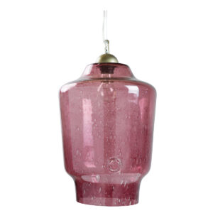 Lampa wisząca szklana BEE różowa LGH0491 - gie el