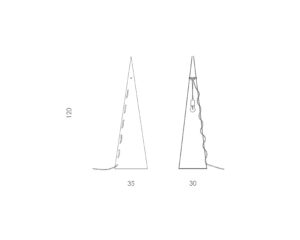 Lampa podłogowa stalowa ARROW BIG czarna LGH0350 - 7 - gie el
