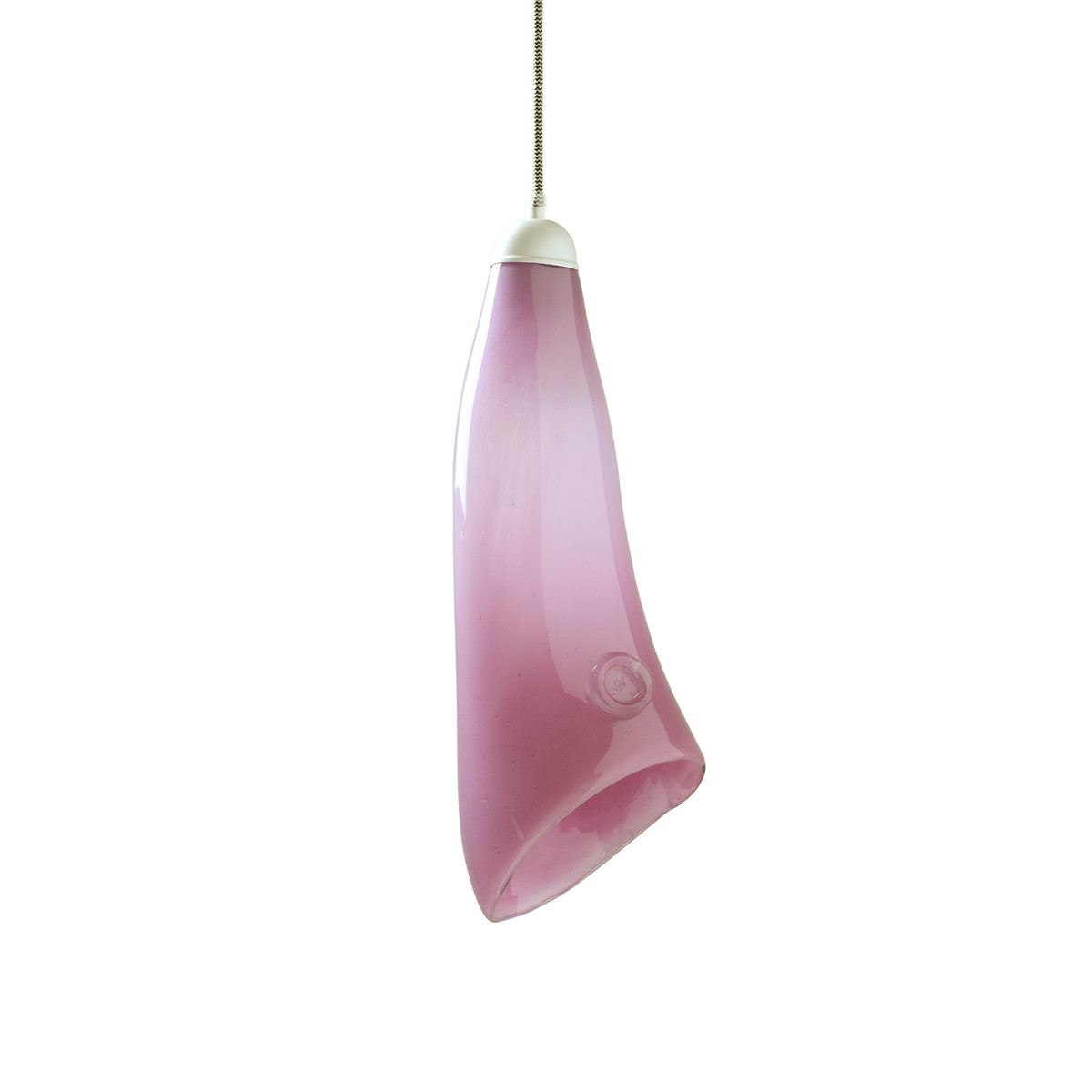Lampa wisząca szklana HORN różowa LGH0262 - gie el