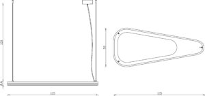 Lampa wisząca AVOCADO biała LGH0651 - 10 - gie el