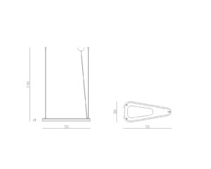 Lampa wisząca AVOCADO rdzawa LGH0662 - 16 - gie el