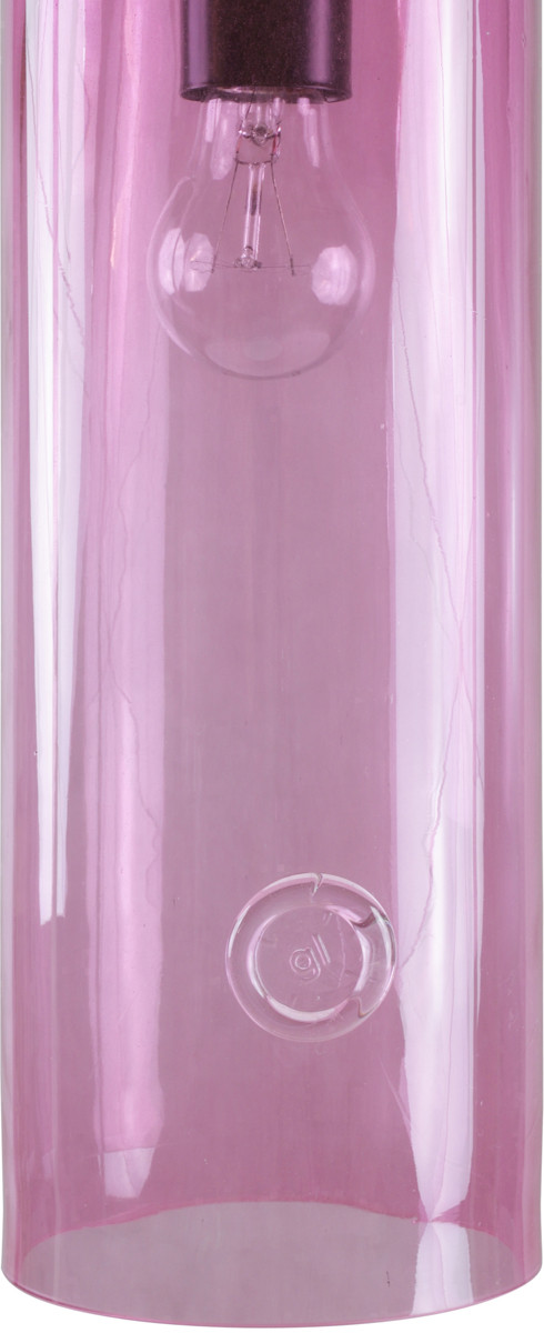 Lampa wisząca szklana NEO III różowa LGH0402 - 5 - gie el