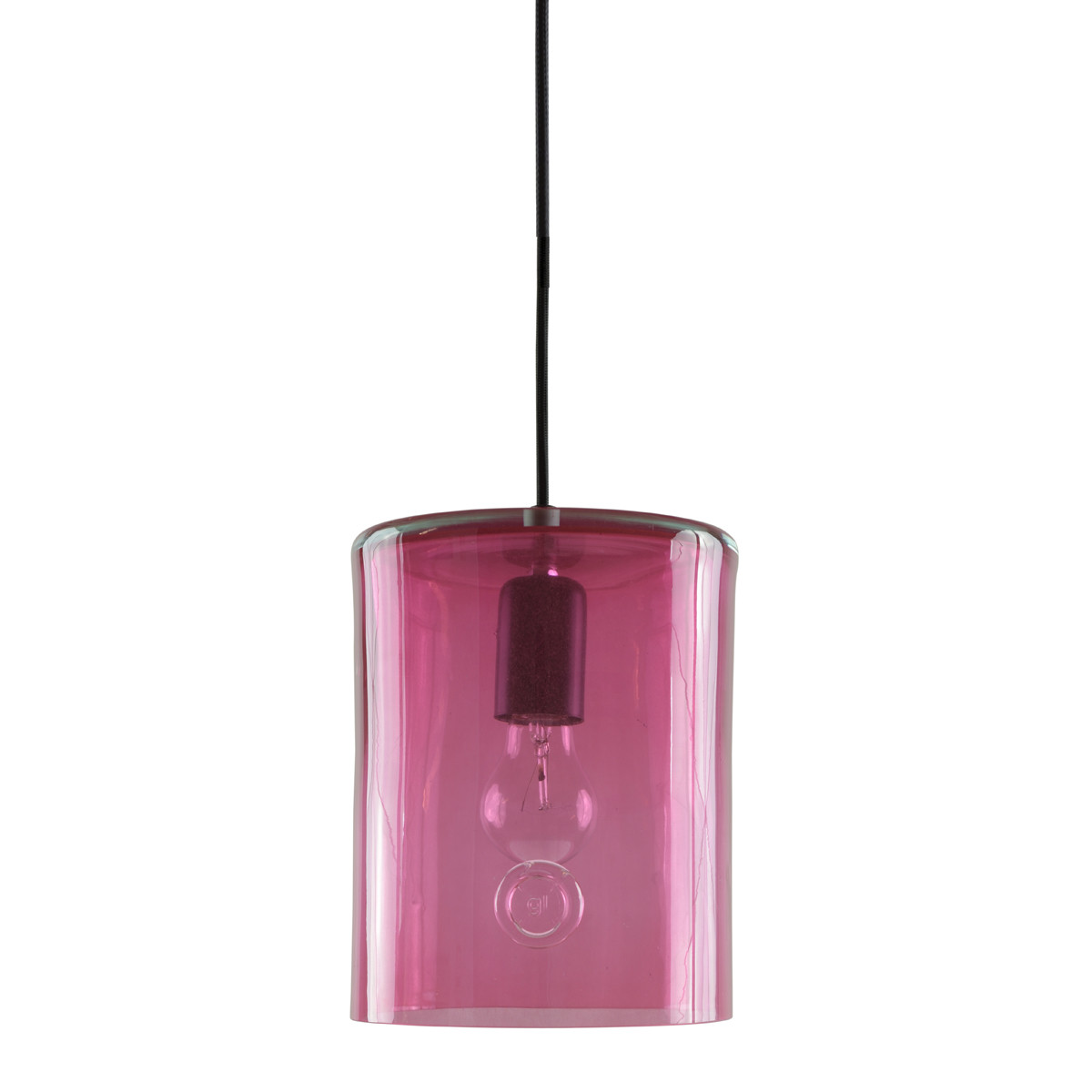 Lampa wisząca szklana NEO II różowa LGH0412 - gie el