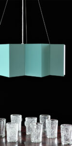 Lampa wisząca stalowa STAR turkusowa LGH0533 - 5 - gie el