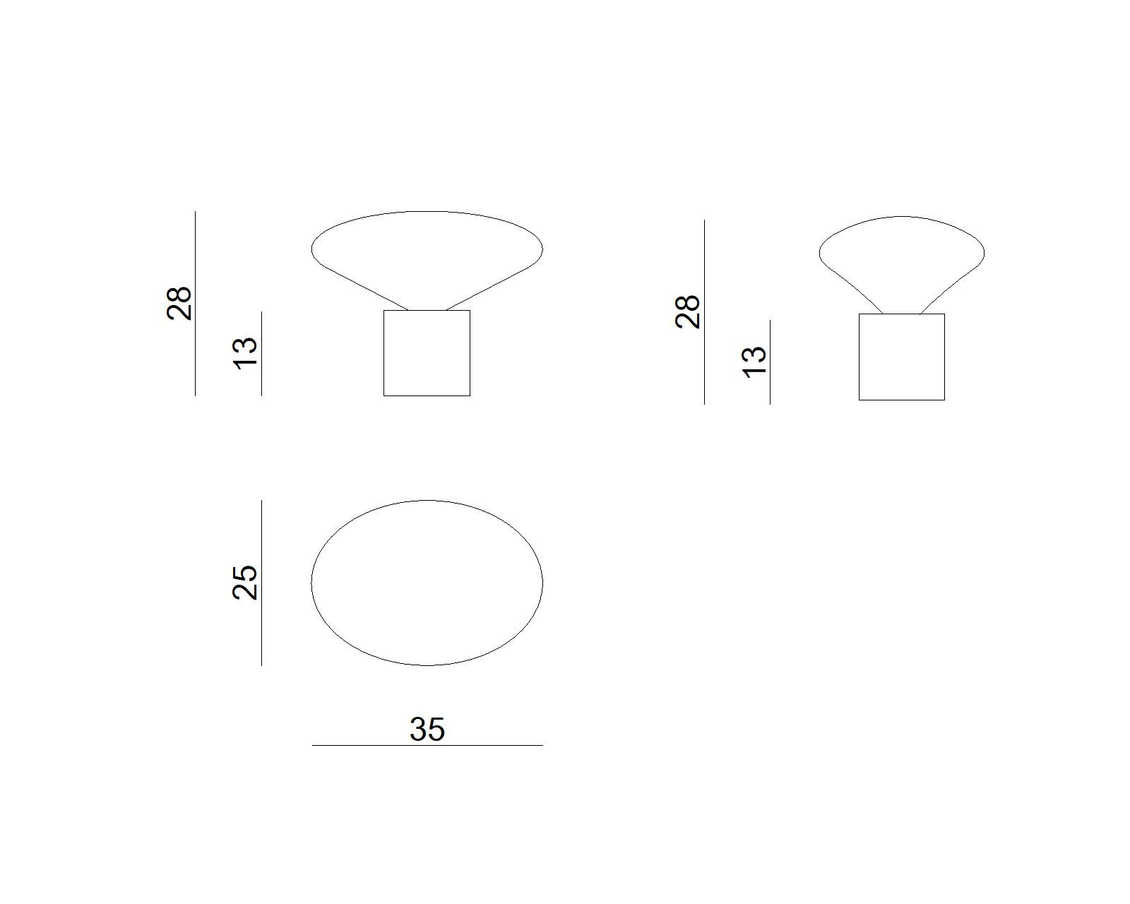 Lampa stołowa COCOON biała LGH0614 - 4 - gie el