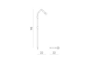 Lampa ścienna miedziana z rurek WAND LGH0271 - 7 - gie el