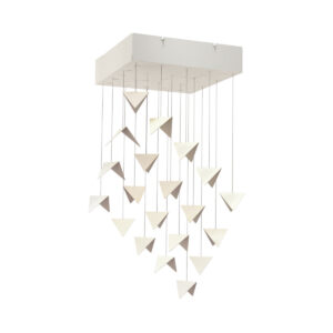 Żyrandol RECT kremowy LGH0810 - gie el