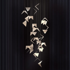 Żyrandol PORTAL kremowy LGH0830 - gie el