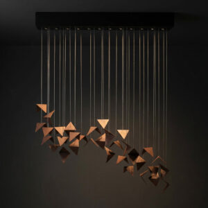 Żyrandol VILINE rdzawy LGH0841