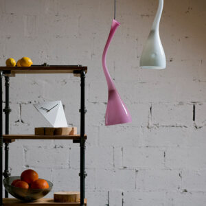 Lampa wisząca szklana SWAN white LGH0380