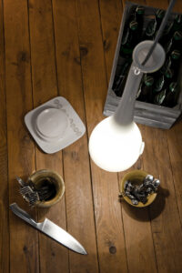 Lampa wisząca szklana SWAN white LGH0380