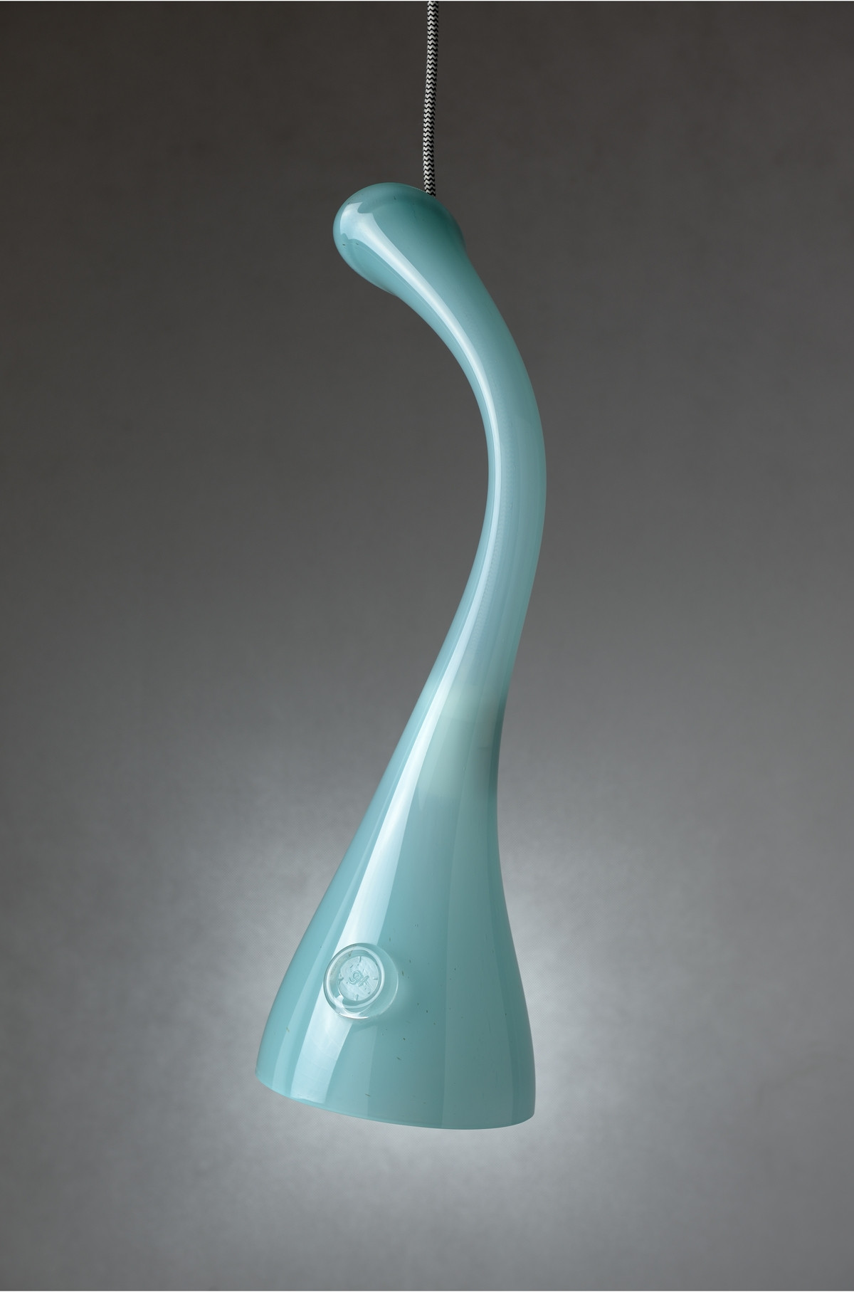 Lampa wisząca szklana SWAN mystic turquoise LGH0381