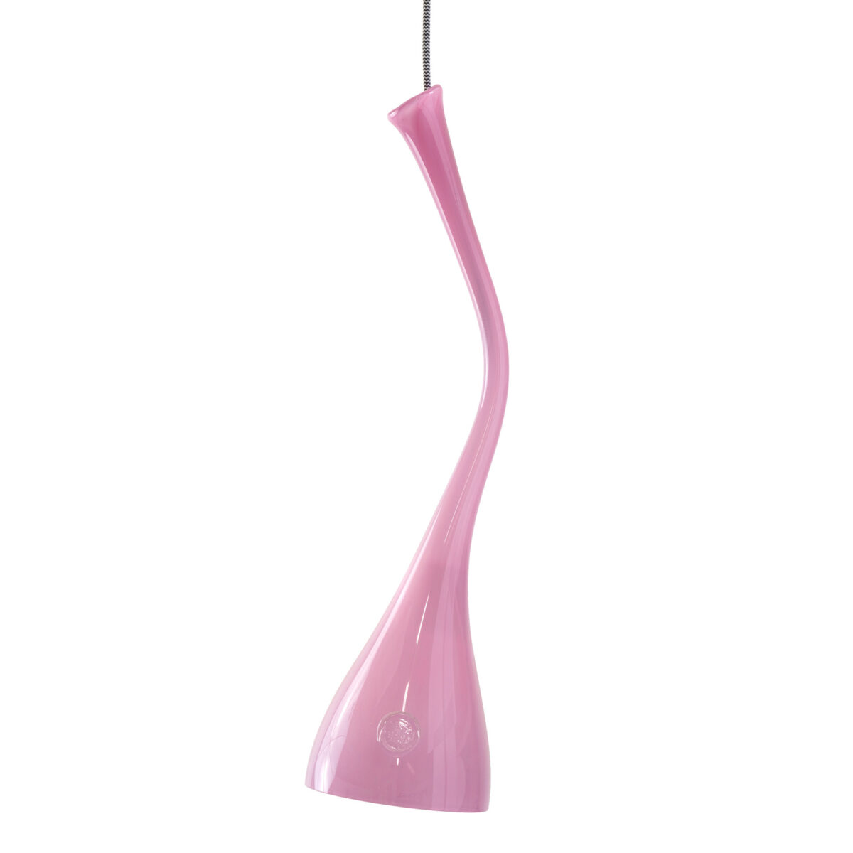 Lampa wisząca szklana SWAN royal pink LGH0382