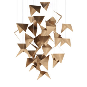 Żyrandol HIVE złoty LGH0822