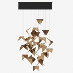 Żyrandol HIVE złoty LGH0822