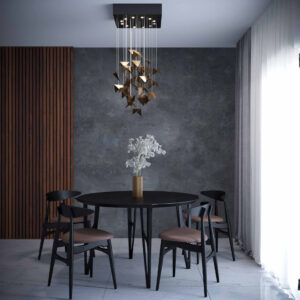 Żyrandol HIVE złoty LGH0822