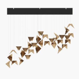 Żyrandol VILINE złoty LGH0842