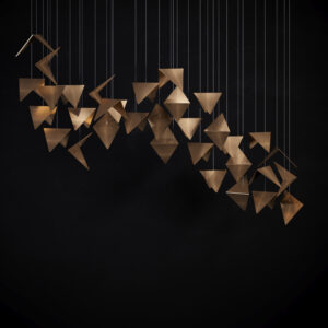 Żyrandol VILINE złoty LGH0842