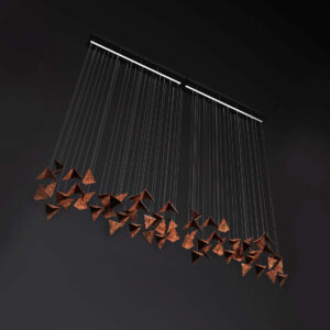 Żyrandol PLAIN rdzawy LGH0911