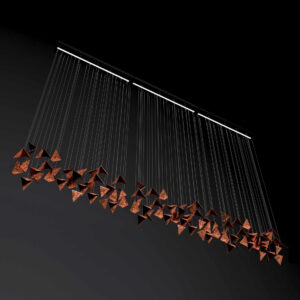 Żyrandol PLAIN 3 rdzawy LGH0921