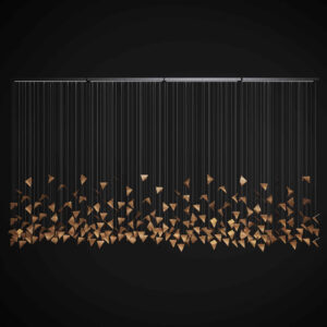 Żyrandol FALL 4 złoty LGH0952