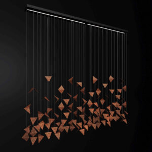 Żyrandol FALL 2 rdzawy LGH0931