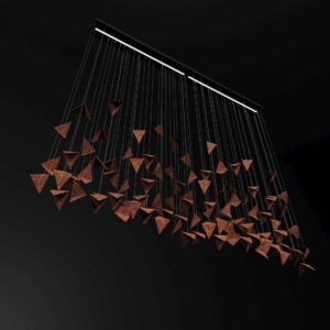 Żyrandol FALL 2 rdzawy LGH0931