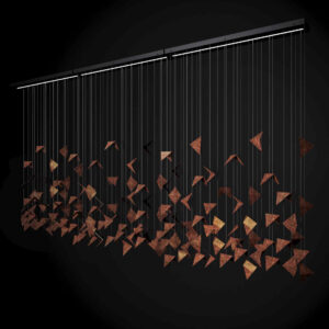 Żyrandol FALL 3 rdzawy LGH0941