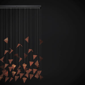 Żyrandol FALL 3 rdzawy LGH0941