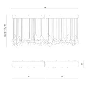 Żyrandol PLAIN rdzawy LGH0911