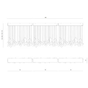 Żyrandol PLAIN 3 rdzawy LGH0921