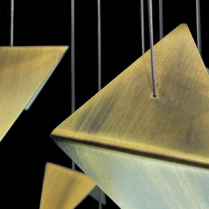 Żyrandol FALL 4 złoty LGH0952