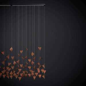 Żyrandol FALL 4 rdzawy LGH0951