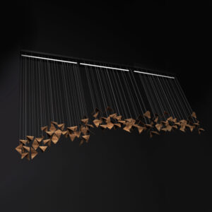 Żyrandol FLOW złoty LGH0962