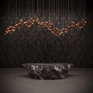 Żyrandol TIDE rdzawy LGH0971