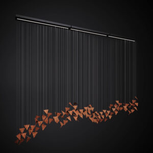 Żyrandol TIDE rdzawy LGH0971