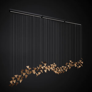 Żyrandol TIDE złoty LGH0972