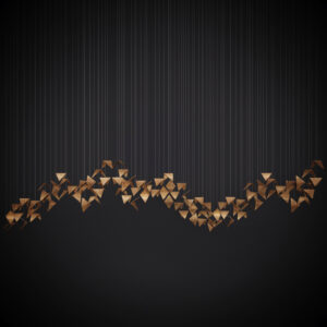 Żyrandol TIDE złoty LGH0972